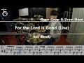 For the Lord is Good(주님께감사드리라)  - Ron Kenoly Drum Cover,Drum Sheet,Score,Tutorial.Lesson