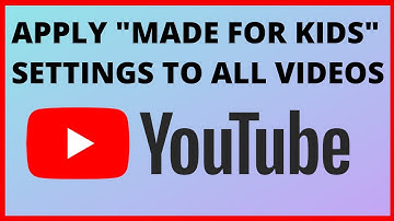 Set WHOLE Youtube Channel Videos as Not "MADE FOR KIDS" (Change COPPA Settings)