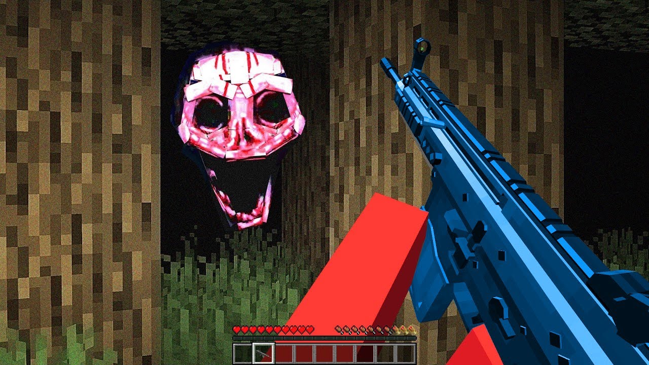 Adding Guns To Hunt Minecraft's SCARIEST Mods