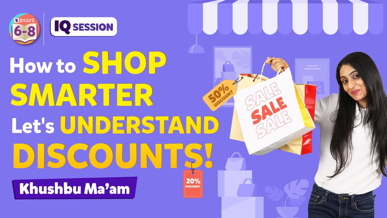 How to Shop Smarter Let's Understand Discounts! How Discount is Calculated BYJU'S YouTube