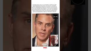 Hunter biden speaks emotionally about his father’s cancer #shorts#ytshorts