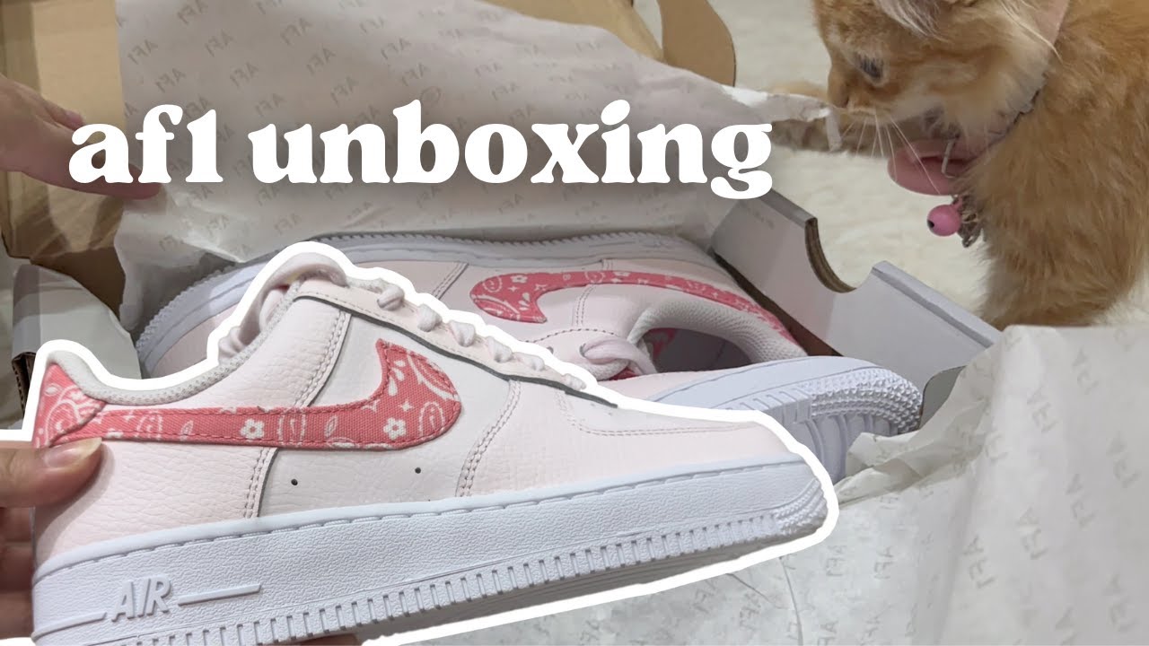 nike air force 1 '07 pearl pink unboxing 🩰
