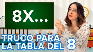 Truco para aprender la tabla de multiplicar del 8