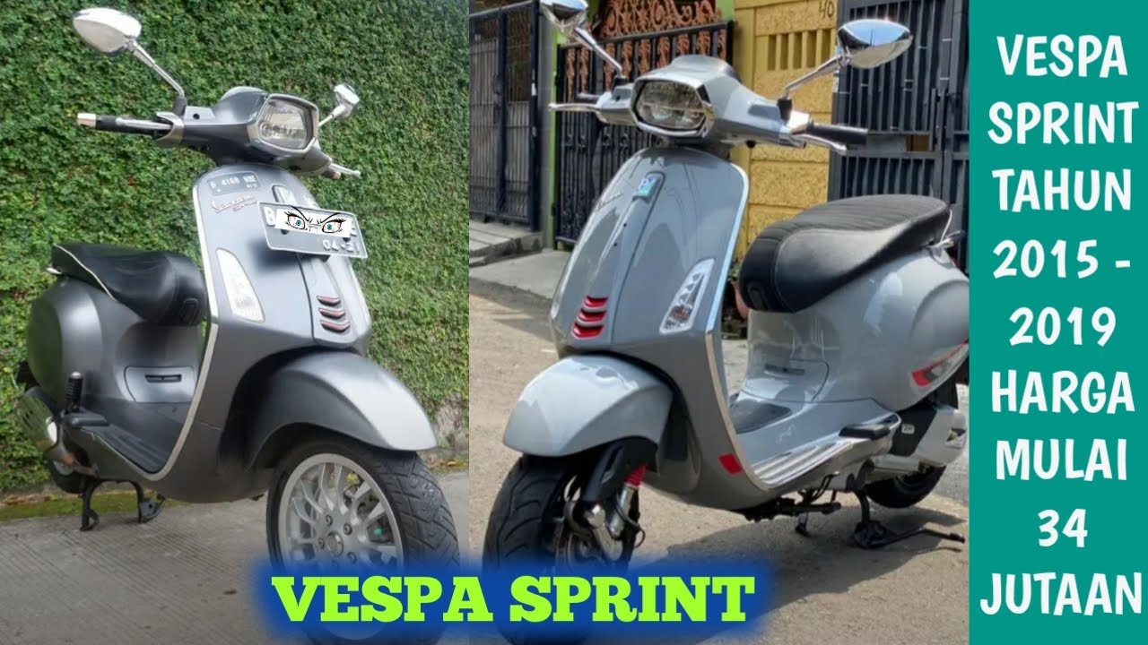 HARGA MOTOR BEKAS VESPA SPRINT TAHUN 2015 - 2019 HARGA ...