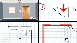 Floor Plan Basics - Using Grid Paper and Electrical Symbols by College & Career Ready Labs │ Paxton Patterson 12,534 views 2 years ago 1 minute, 6 seconds