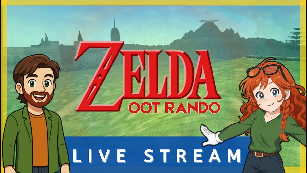 Ocarina of Time Randomizer-Full Screen Live Steam # 4 - #randomizer #pngtuber #zelda #stream #couple