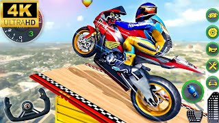 Mega Ramp Bike Stunts 3D - Motocross Bike Motor Impossible Dirt Racer - Android GamePlay screenshot 3