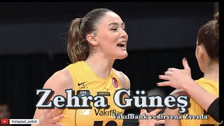 Zehra Güneş | Super Block │ Turkey VakıfBank vs Serbia Crvena Zvezda | CEV Champion League 2022/23