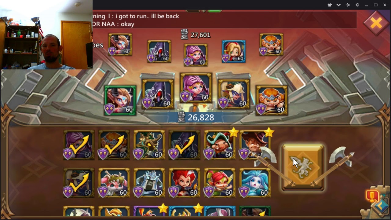 lords mobile taking a hit and how to beat the witch doll / lore weaver in the colisium