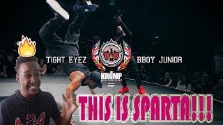 Tight Eyez vs BBoy Junior | Exhibition Battle | EBS 2017 REACTION!!!