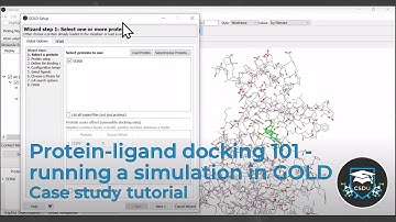 Tutorial of CSDU "Protein-ligand docking 101 - running a simulation in GOLD”