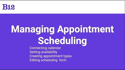 Setting Up Scheduling on Your B12 Website | Step-by-step tutorial