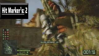 Why I Love Hit Markers... (Not Really) BFBC 2 No-Scope Gameplay