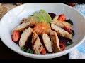 CLEAN EATING RECIPE - SALAD ỨC GÀ ÁP CHẢO VỊ SẢ THƠM NGON