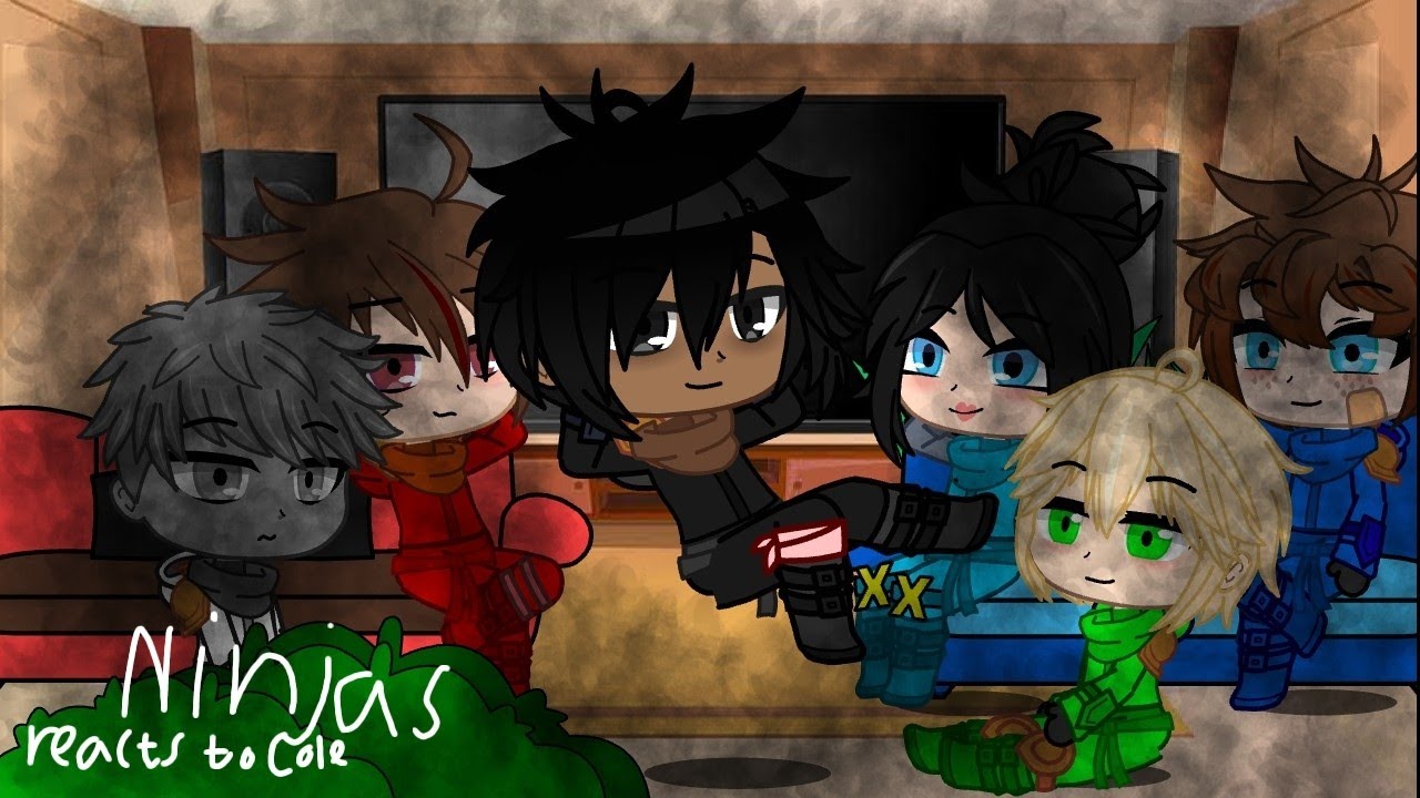 Ninjas react to Cole|part 1|Lava|Angst|Bad english|