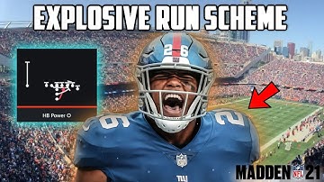MADDEN 21 BEST RUN PLAYS - IMPROVE YOUR MADDEN 21 RUN GAME WITH THIS MADDEN 21 EXPLOSIVE RUN SCHEME🔥