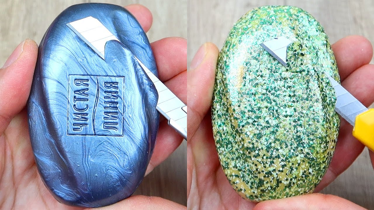 Relaxing Soap Cutting ASMR. Satisfying Soap and lipstick cutting. Corte de jabón - 976