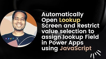 Automatically Open Lookup Screen and Restrict value selection to assign lookup Field in Power Apps