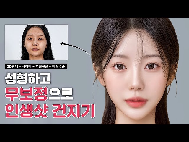 윤곽3종 성형하고 무보정으로 인생샷 건지기❤‍🔥