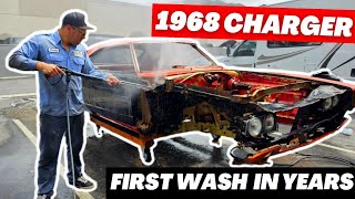 Project Rum Runner's First Wash - One Filthy 1968 Dodge Charger