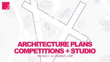 Architecture Floor Plans for Competitions and Studio FULL COURSE | Rhino 3d + Illustrator Tutorial