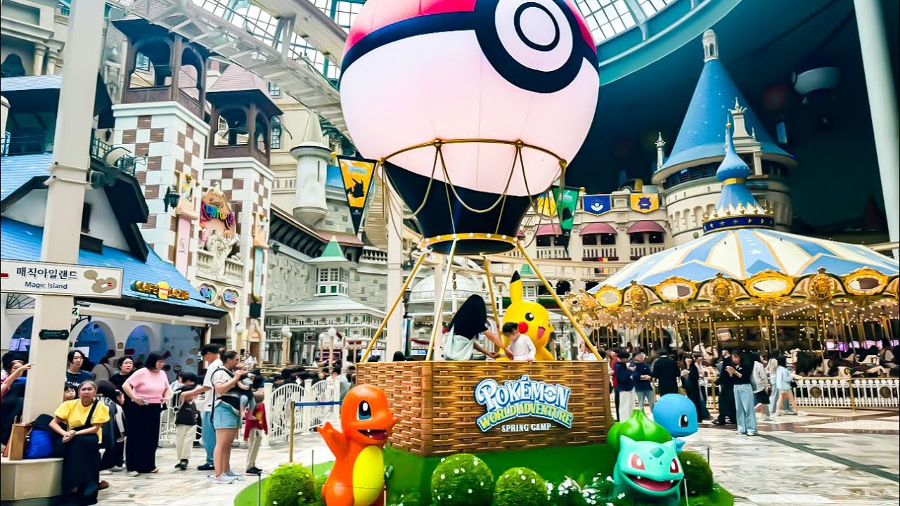 Сеул┃Лотте Мир - один из крупнейших крытых парков в мире 🇰🇷 4K пешая прогулка┃Южная Корея