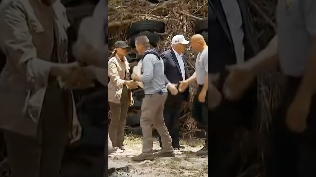 Trump Meets Texas Flood First Responders in Kerrville