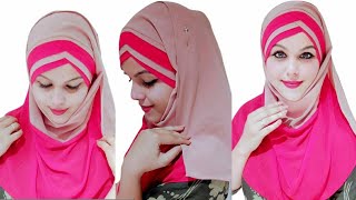 Six Layered Dual Colour Hijabdual Colour Instant Hijabcriss Cross Double Colour Instant Hijab