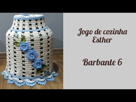 Jogo de cozinha 6 peças - Barbante - Kit Capas para Cozinha