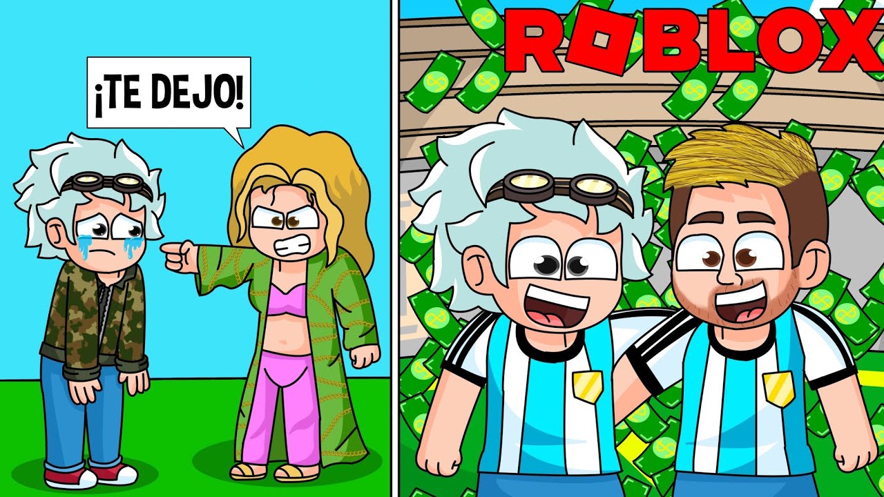 ¡MI NOVIA ME DEJA pero CONOZCO A MESSI Y ME HAGO RICO! 🤑🔥 ROBLOX