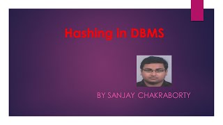 Hashing in DBMS
