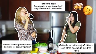 COOKING DRUNK WITH MY MOTHER-IN-LAW 🍺😱 (AND ANSWERING HER QUESTIONS) - LILLIAN GRIEGO