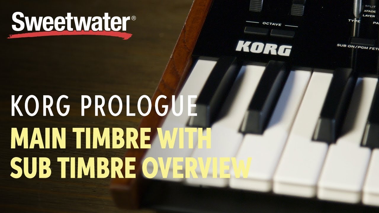 Korg Prologue's Main & Sub Timbres — Daniel Fisher - YouTube