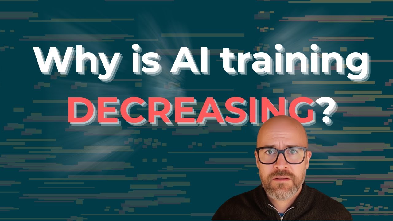 Why is AI training DECREASING?