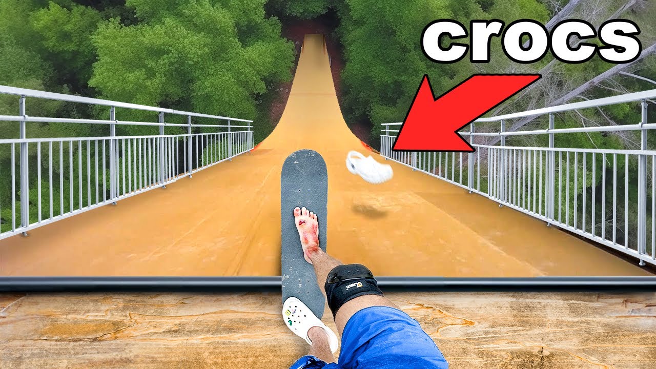 ⁣I Tried Extreme Sports in Crocs!