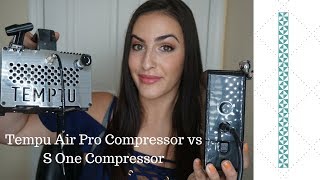 TEMPTU AIR PRO COMPRESSOR VS S ONE COMPRESSOR + REVIEW screenshot 1