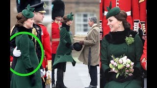 Kate Middleton Shows Baby Bump in Another Chic St Patrick's Day Look