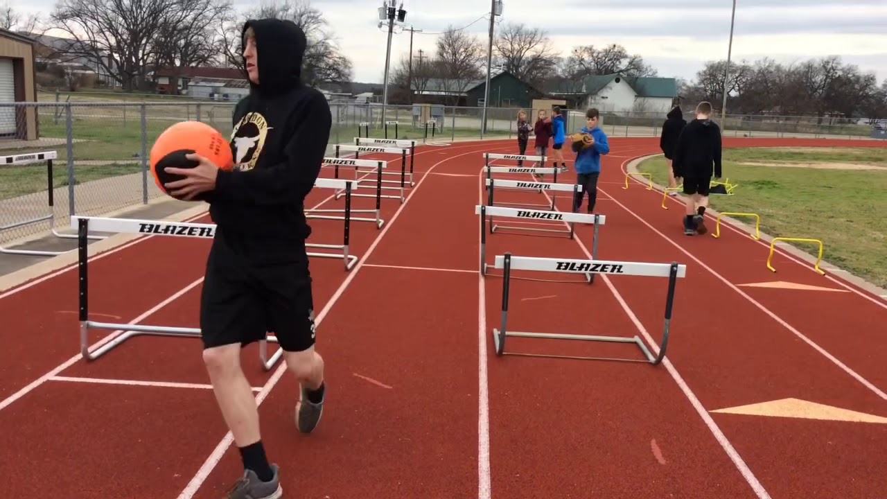 12119 youth hurdle practice YouTube