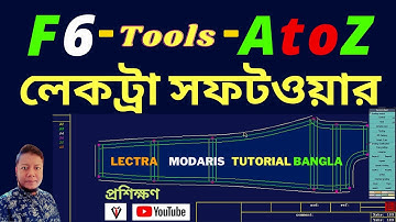 Lectra Modaris CAD tutorial for Beginner | Lectra Modaris Option F6 A to Z || How to operate lectra?
