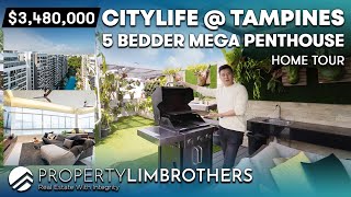 CityLife@Tampines : 3864Sqft 5-Bedder Duplex Penthouse $250K Reno D18 | Sold, Home Tour (Melvin Lim)
