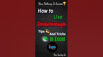 Conditional formatting with strikethrough list in Excel tips 💯💫 #exceltips #tutorial #shortvideo