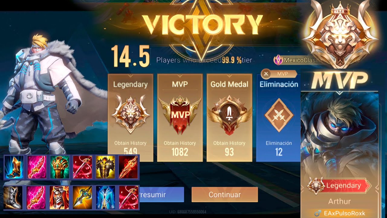 Best BUILDS + ARCANAS Arthur Gana fácil en Arena of Valor