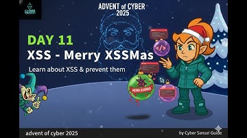 DAY 11 Advent of cyber | Tryhackme | XSS