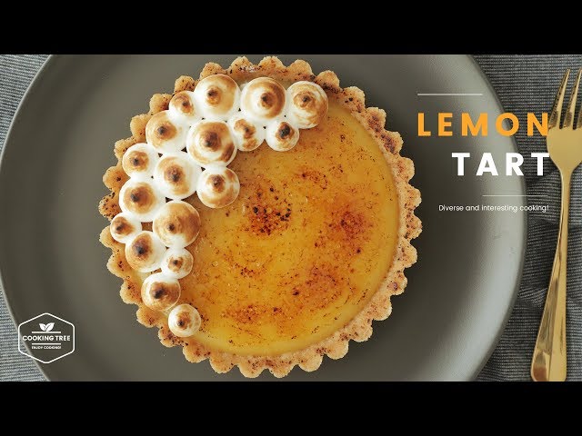 상큼한 노오븐~ 레몬 타르트 만들기 : No-Bake Lemon tart Recipe - Cooking tree 쿠킹트리*Cooking ASMR