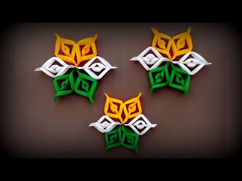 DIY Tricolor Paper Decoration | Republic Day Craft | Independence Day Craft