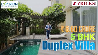 ₹8.6 Cr ♥️ 5 BHK Duplex VILLA (7400 sq ft) 678 sq yd ► Experion Windchants, Dwarka Expy, Gurgaon