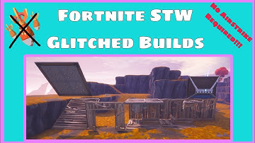 *NOT PATCHED* How To Make Glitched Builds In STW  -  No Airstrike Required | Fortnite Save The World