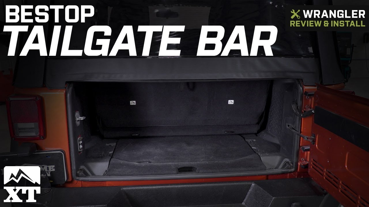 Jeep Wrangler Bestop Tailgate Bar (2007-2018 JK) Review & Install - YouTube