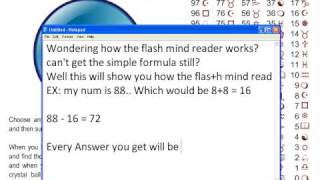 Solution to the flash mind reader! screenshot 5