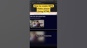 How to create a MP4 video player using html and css #shorts #coding #html #css #htmltutorial